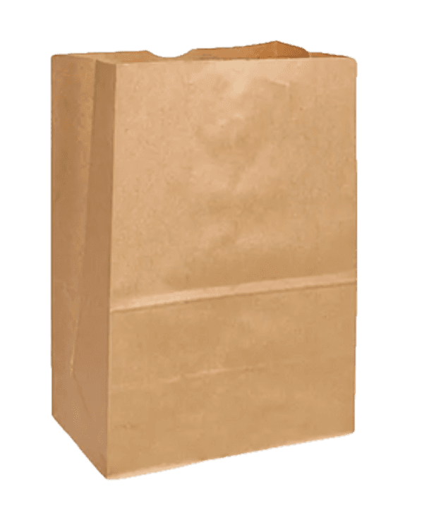 Bolsa kraft delivery grande fondo cuadrado