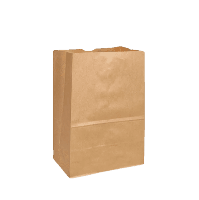 Bolsa kraft delivery mediana fondo cuadrado