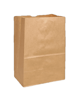 Bolsa kraft delivery chica fondo cuadrado