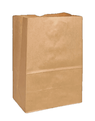 Bolsa kraft delivery mediana fondo cuadrado